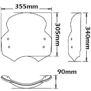 Parabrisas medio BMW r 1200 r nine-t 15-20 Â· 2